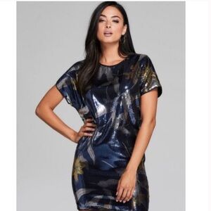 MARCIANO Los Angeles Sequin Dress US L EU 44 Party Cocktail Occasion